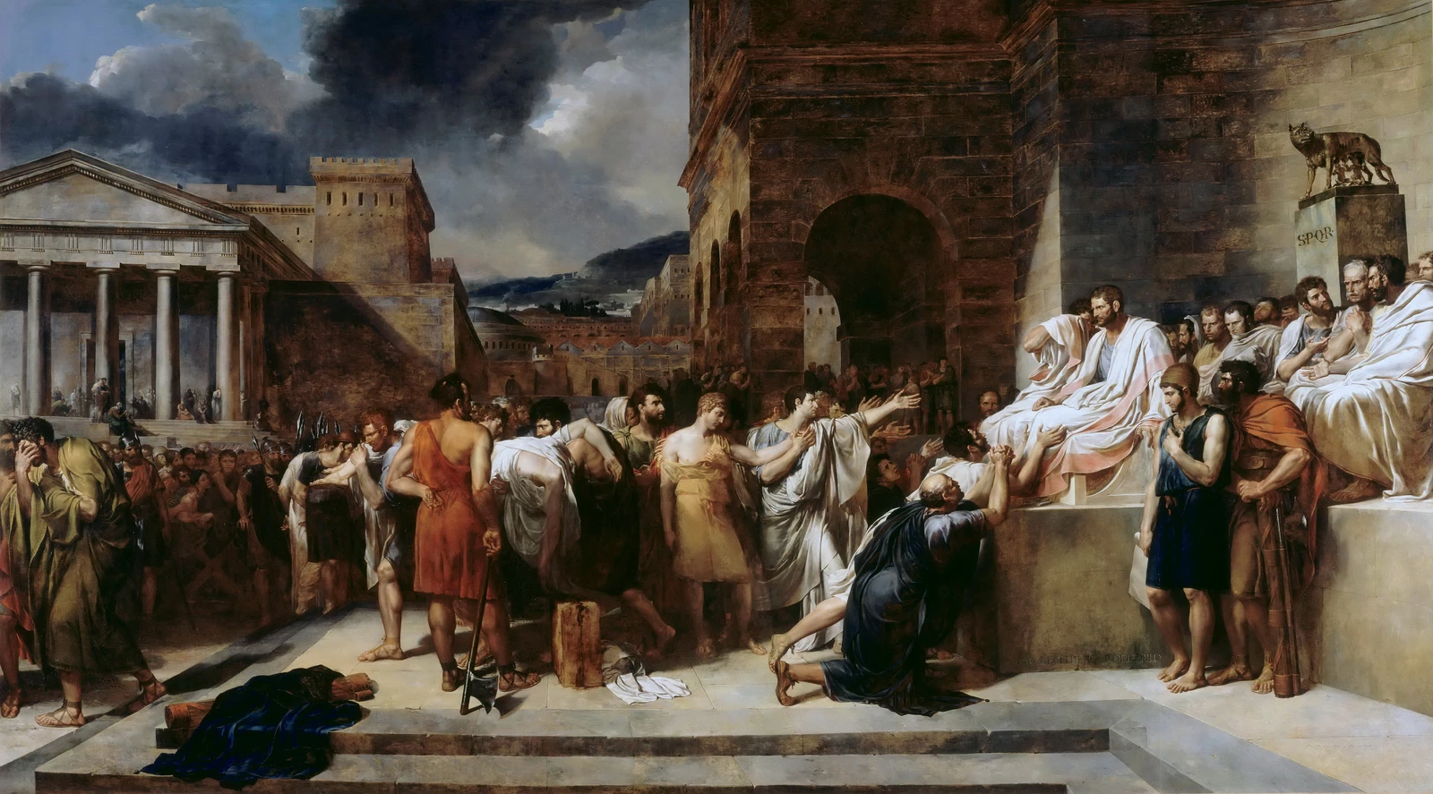 Bruto condanna i suoi figli - Museo del Louvre, Parigi